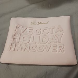 NEW!! Too Faced Pink Holiday Hangover Pouch
